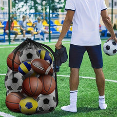 Large Capacity Football Storage Bag with Pockets