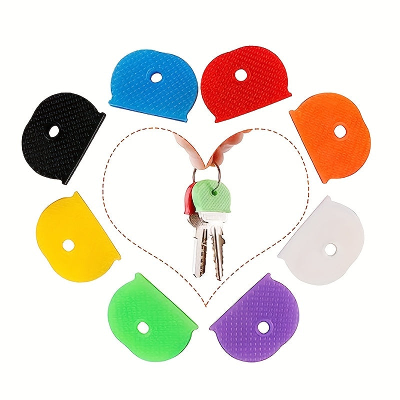 8pcs Key Cap Cover Label Key Identifier Cover Assorted Colors