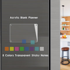 Magnetic Acrylic Board & Sticky Notes Set