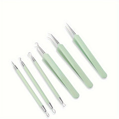 6pcs Acne Needle Blackhead Set Acne Squeezing Tool Acne Clip