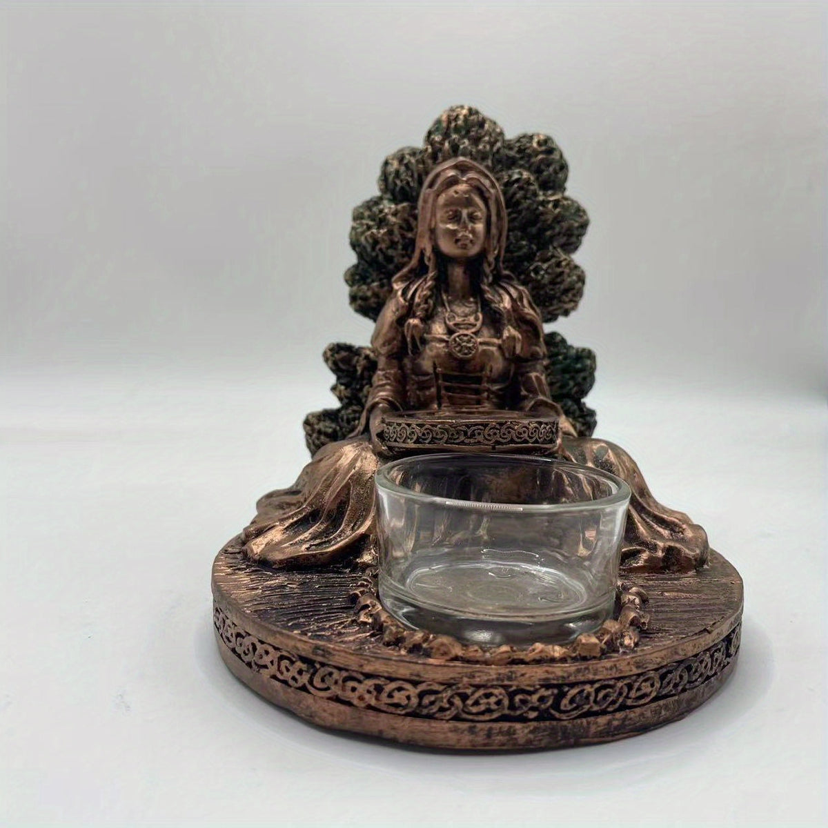 Goddess Resin Statue Candle Holder Home Garden Decor