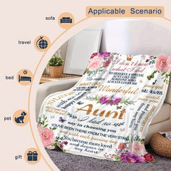 Digital Printing Soft Flannel Warm Throw Blanket for Sofa Bed Office Nap Camping