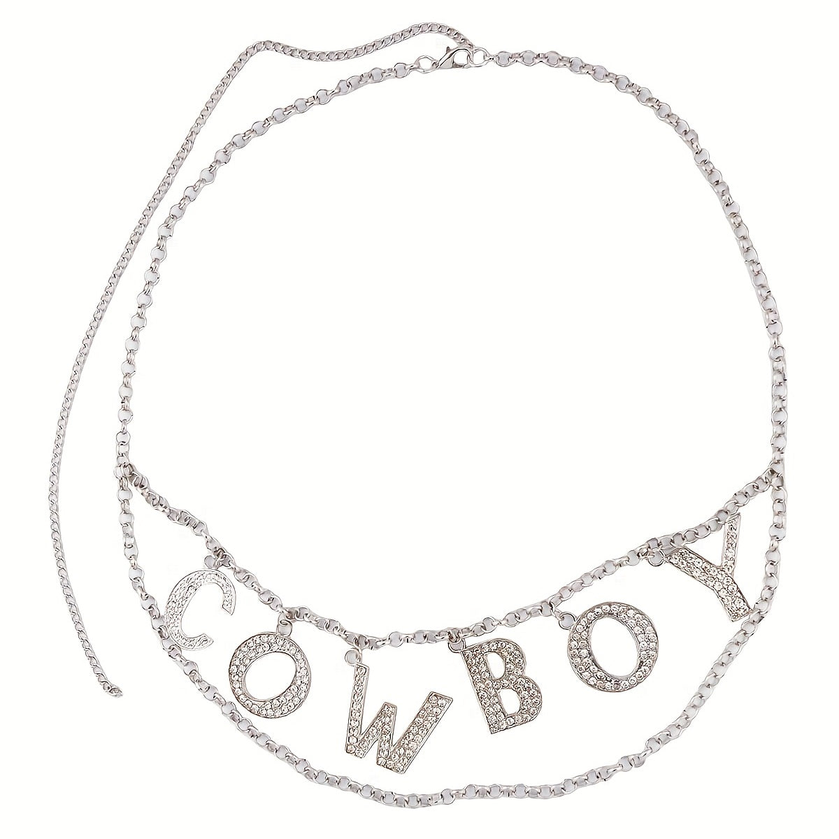 Cowboy Rhinestone Inlaid Belly Chain Dress Pants Accessory