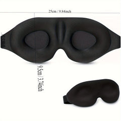 Blackout 3D Contoured Sleep Blindfold Soft Comfortable Eye Mask
