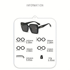 Glitter Square Sunglasses UV400 Sun Shades for Driving Travel