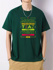 Men's Graphic Crew Neck Active T shirt Casual Comfy Tees For Summer
