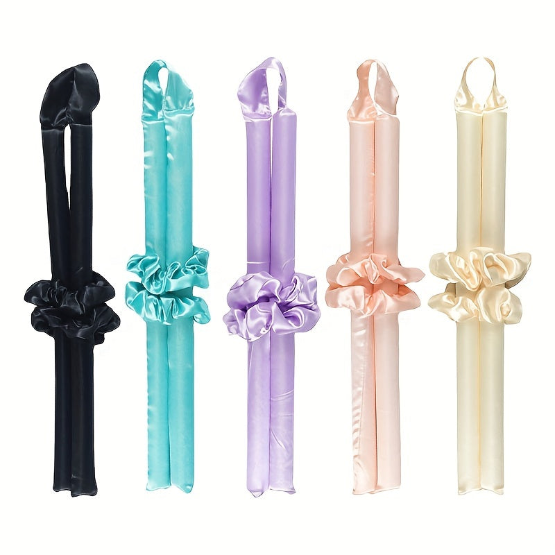 Heatless Curling Rod Headband for Long Hair - Lazy Hair Curler