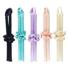 Heatless Curling Rod Headband for Long Hair - Lazy Hair Curler