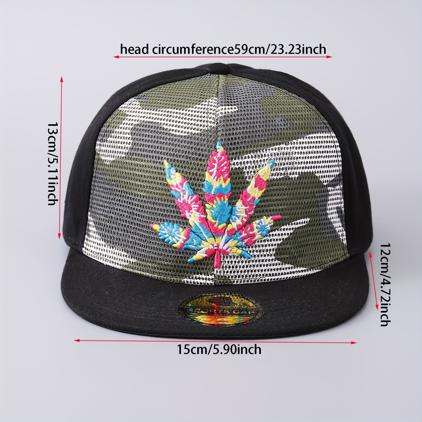 Men's Colorful Maple Leaf Baseball Cap