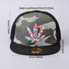 Men's Colorful Maple Leaf Baseball Cap