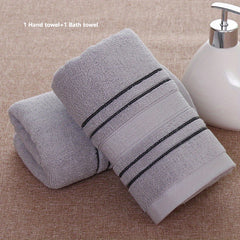 Soft Absorbent Bathroom Towel Set Hand Bath Towels Pure Cotton Skin Friendly
