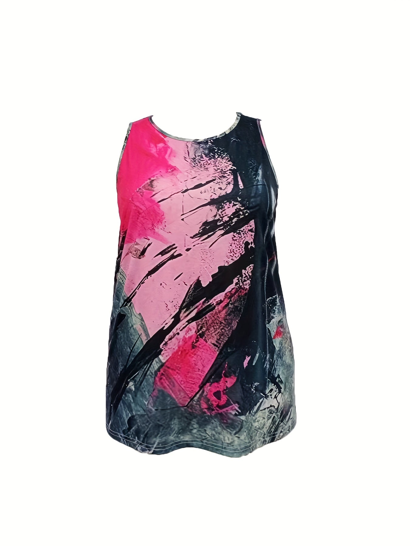  Tie Dye Round Neck Tank Top for Women