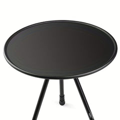 Folding Portable Lightweight Camping Table Adjustable Height Aluminum 3 Legs