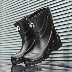 Waterproof Slip Resistant Durable Medium Calf Women's Rain Boots