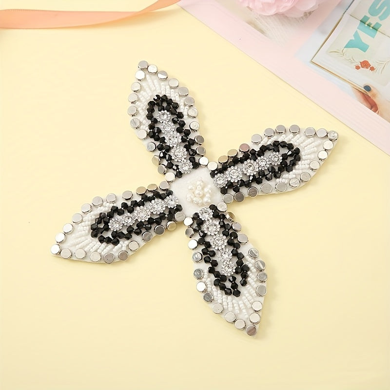Artificial Diamond Chunky Bead Sewing Patch
