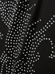 Y2K Rhinestone Heart Cami Top Notched Neck Women's Clothing