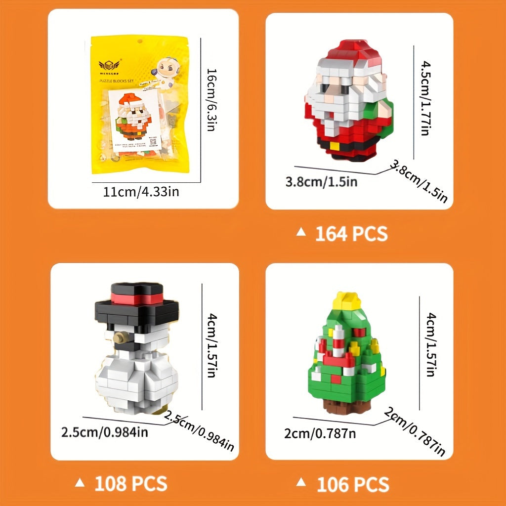 Christmas Building Blocks Decorations Puzzle Toys