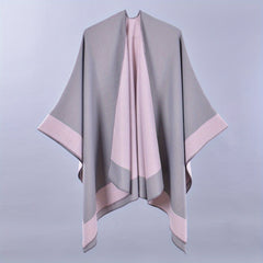 Double Large Shawl Classic Cashmere Tassel Warm Cape Scarf Blanket Wraps