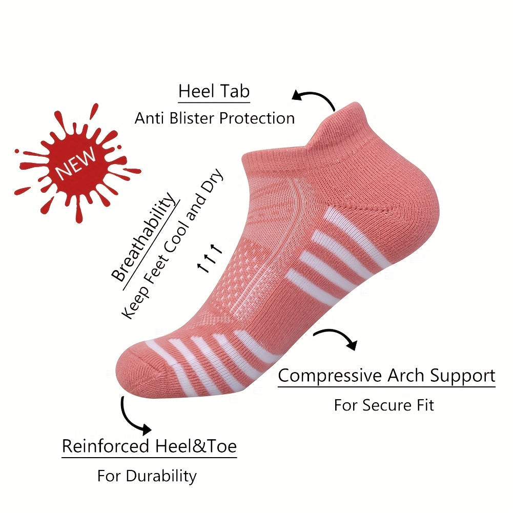 6 Pairs Colorblock Short Socks for Women