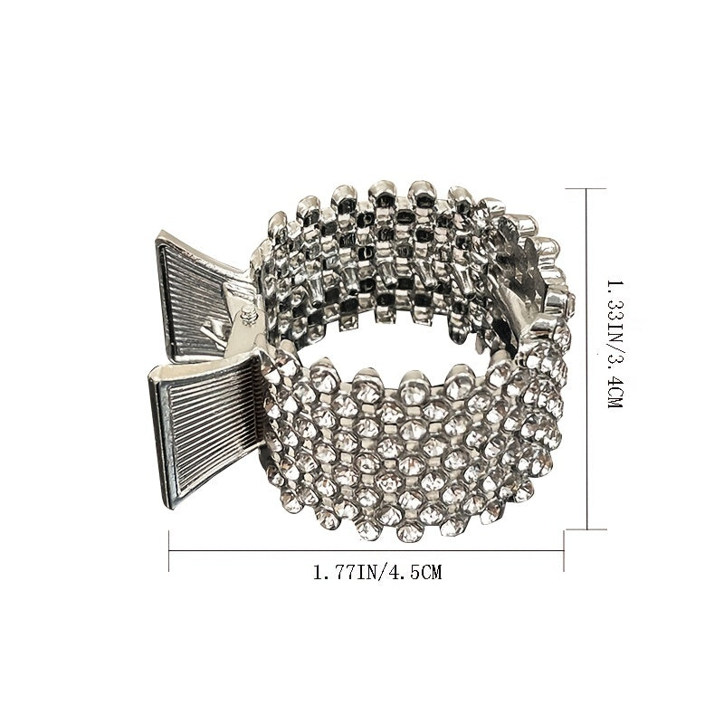 Rhinestone Crown Hairpin for Women Girls