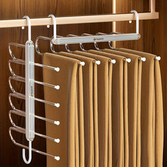 1pc Folding Pants Hangers Anti Slip Magic Storage Hanger For Ties Camisoles