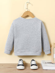 Kid's Thermal Sweatshirt Kinda Sweet Kinda Savage Print Pullover