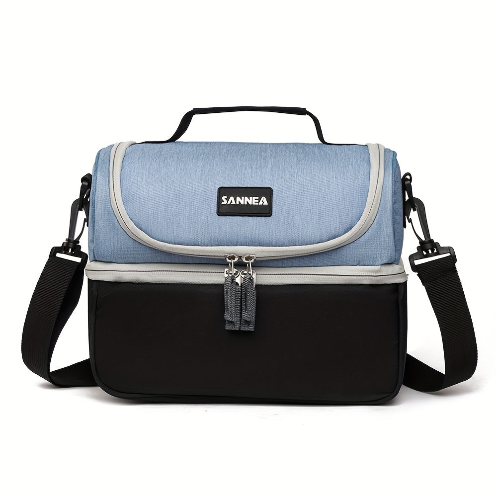 Double Layered Insulated Bag Portable Thickened Large Capacity Thermal Lunch Bag