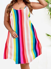  Striped Print Comfort Cami Nightdress