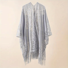 Solid Lace Cardigan Sunproof Shawl Casual Beach Cape