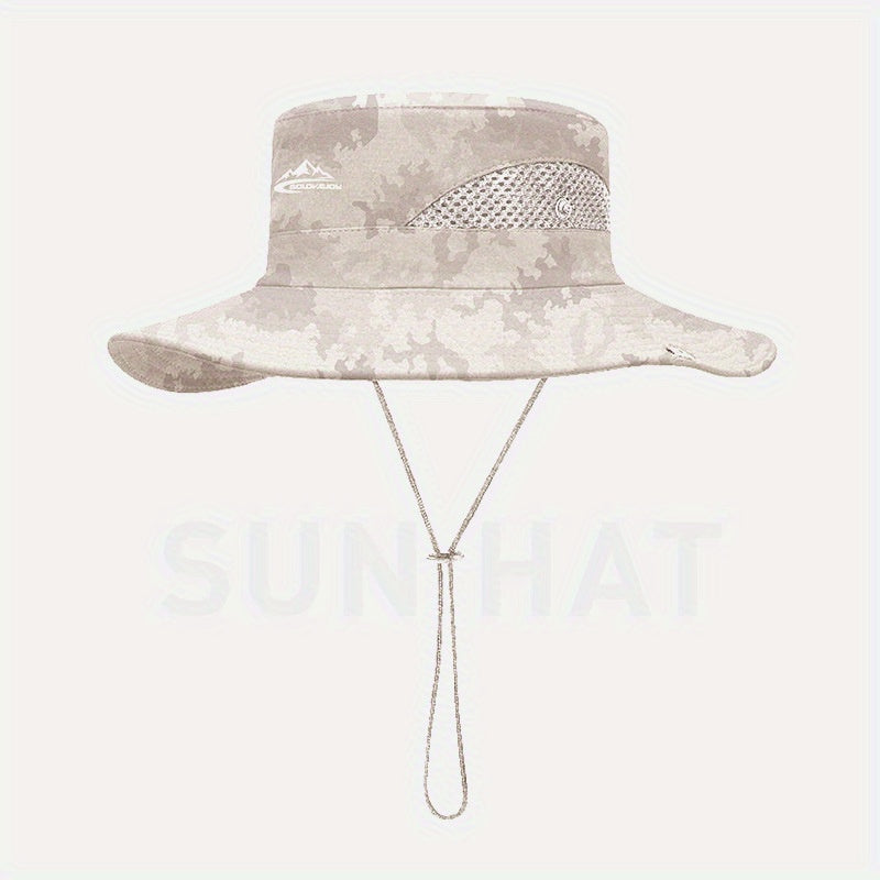 Summer Bucket Hat Breathable Large Brim Men Women