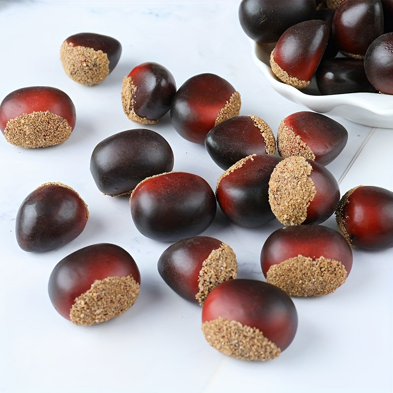10pcs Pretend Chestnut Model for Holiday Photography Props