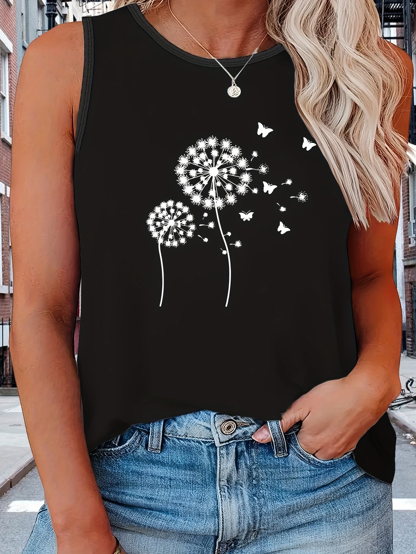  Graphic Print Tank Top for Women