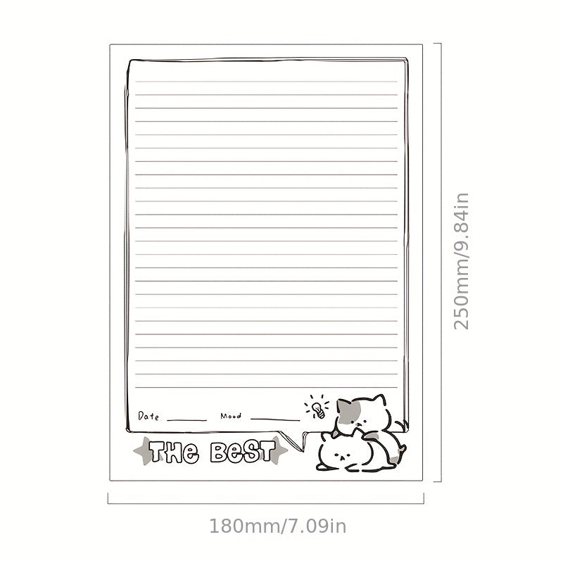 30 Sheets B5 Notepads Thickened Tearable Paper for Learning & Memo