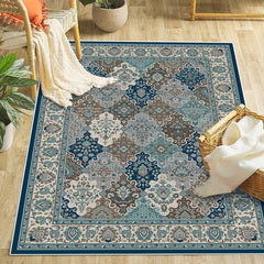 Vintage Boho Area Rugs Non Slip Low Pile Washable