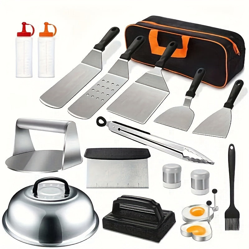 1pc Stainless Steel BBQ Tool Set Outdoor Baking Utensils Picnic Supplies