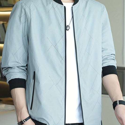 Men's Casual Baseball Jacket Coat Regular Fit