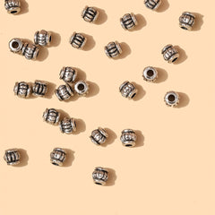 160Pcs Vintage Column Beads Alloy Spacer Beads DIY Accessories