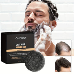 Gray Hair Darken Shampoo Bar Hair Cleaning Care Soap