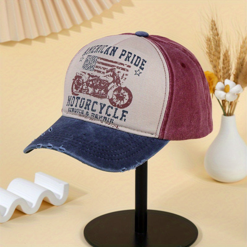 Adjustable Breathable Baseball Cap with Patch for Outdoor Sport