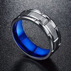 Silver Stainless Steel Hip Hop Punk Ring