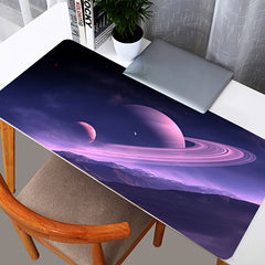Purple Starry Sky Large Mouse Pad Non Slip Lock Edge Gamer Keyboard Mat