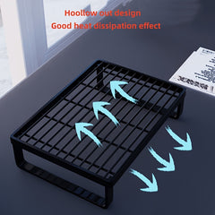 Iron Computer Stand Desktop Storage Rack Workstation Notebook Monitor Stand