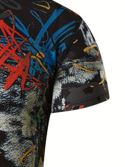 Men's Doodle Graphic T Shirt for Summer Adventures