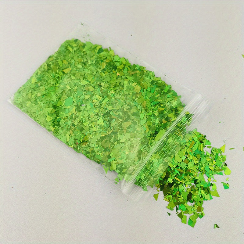 10g Holographic Ab Nail Glitter Flakes Shell Sparkly Sequins DIY Gel Polish