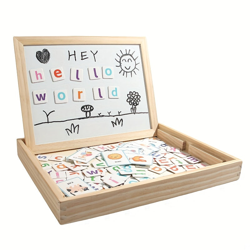 Educational Magnetic Drawing Board with Alphabet Numbers Shapes