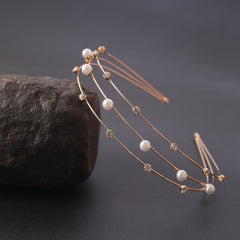 Faux Pearl Rhinestone Headband Hair Accessories Head Jewelry