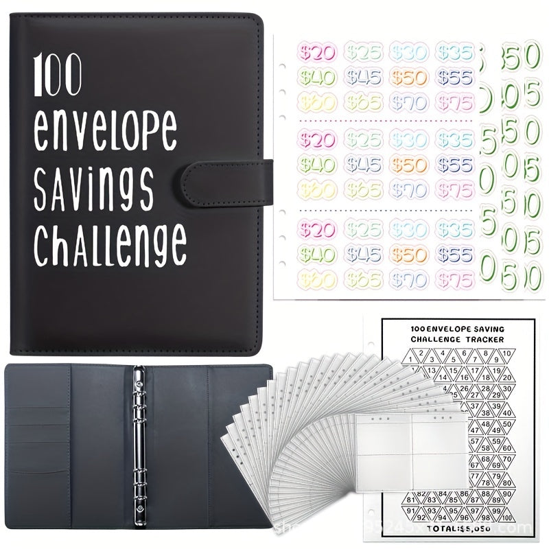100 Envelope Challenge Loose Leaf Notebook