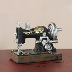 European Retro Resin Ornament Sewing Machine Model Decoration
