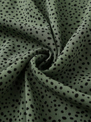  Dalmatian Print Elastic Maxi Skirt