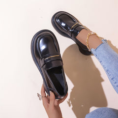 Women's Platform Loafers Slip On Chunky Shoes